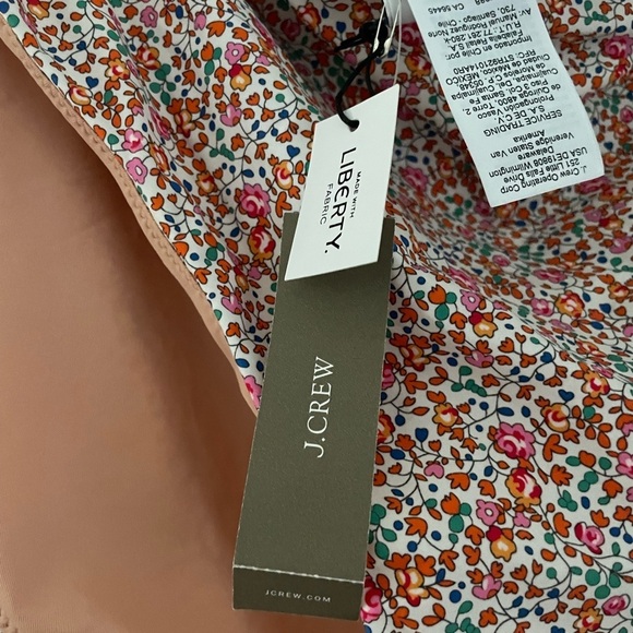 NWT J. Crew High Cut Waist Bikini Bottom Eloise Liberty London Floral XXL - Picture 7 of 10